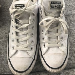 White leather Converse